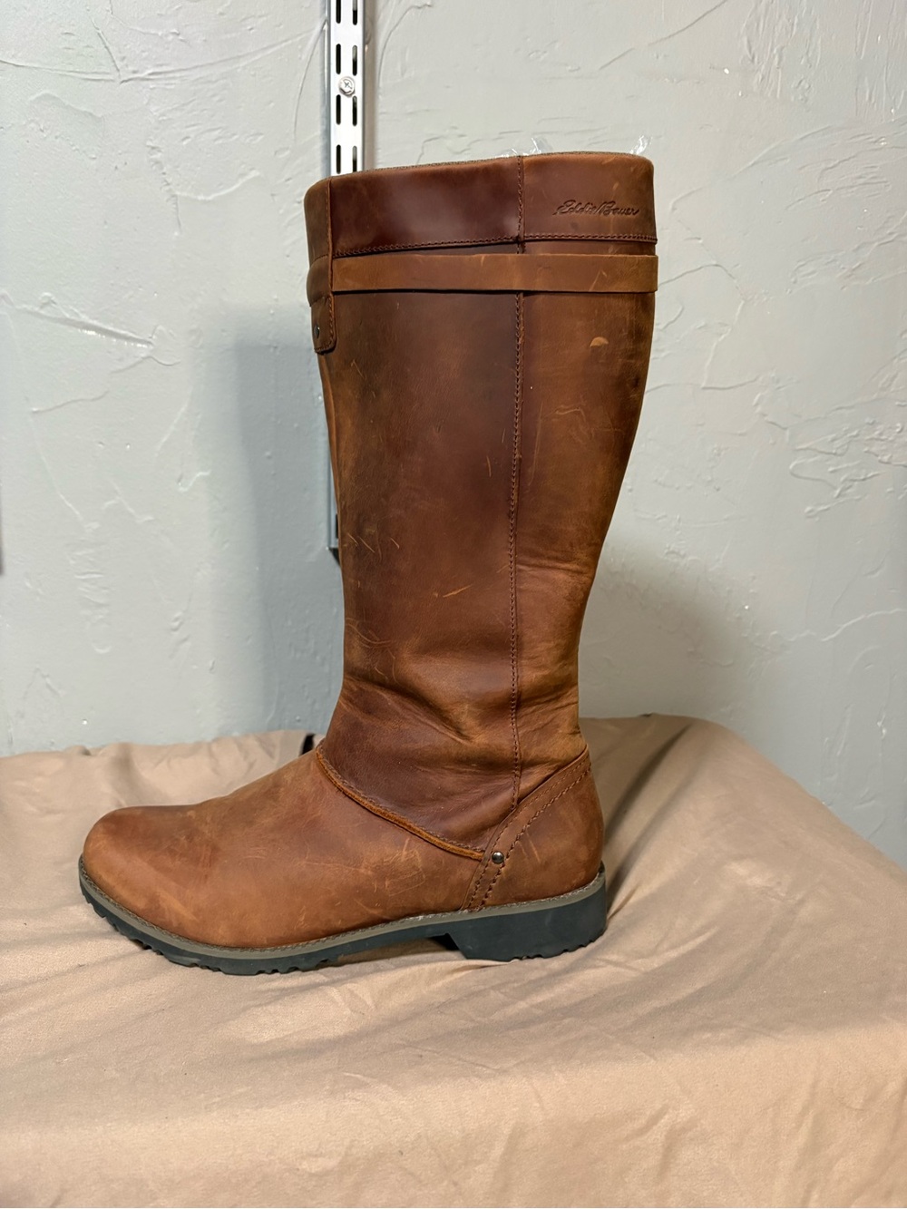 Eddie Bauer Chestnut Leather Tall Pull-On Boots - Picture 5 of 16
